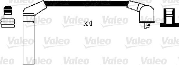 VALEO Zündleitungssatz 346062 für HYUNDAI