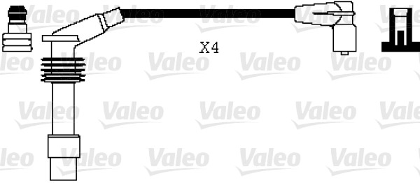 VALEO Zündleitungssatz 346074 für Opel