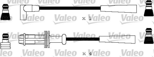 VALEO Zündleitungssatz 346135 für Citroën Peugeot