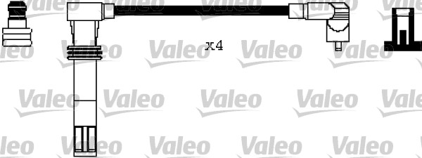 VALEO Zündleitungssatz 346240 für Audi VW