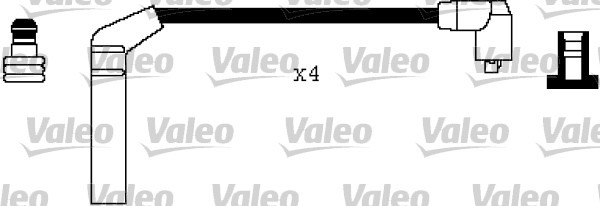 VALEO Zündleitungssatz 346354 für HYUNDAI