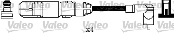 VALEO Zündleitungssatz 346373 für Audi VW SEAT