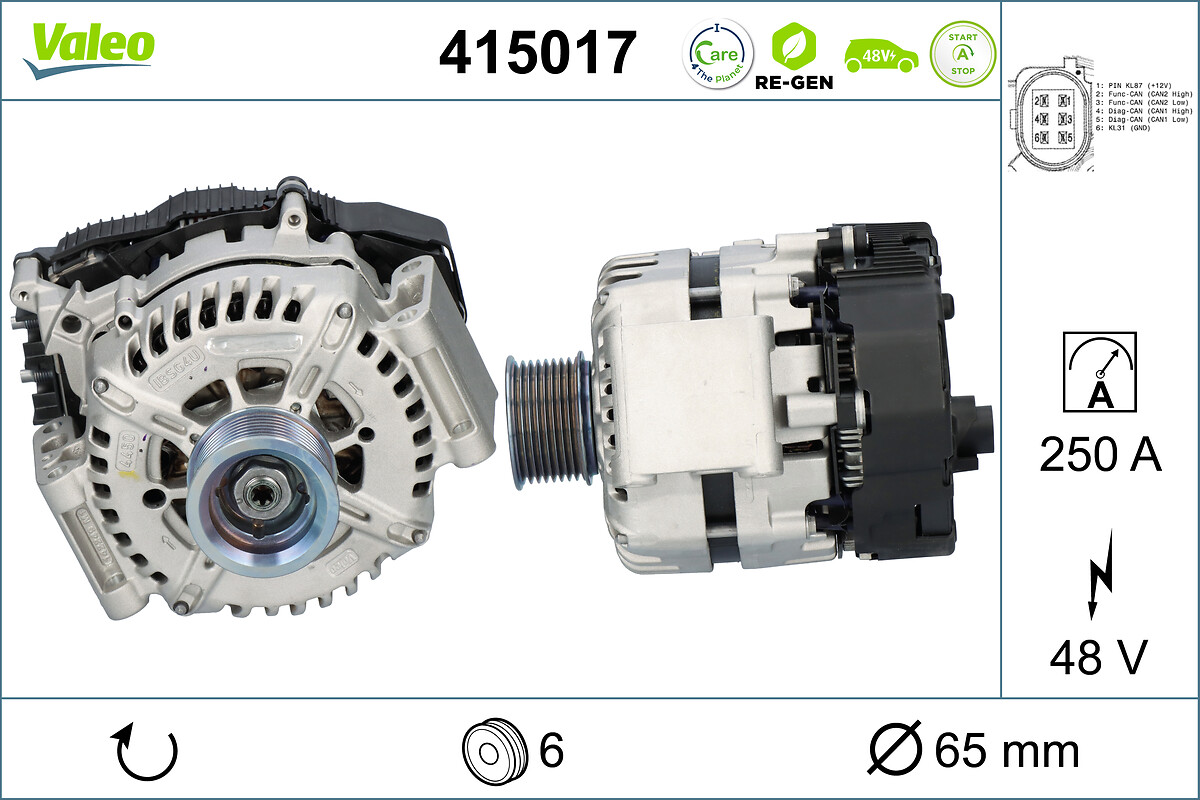 VALEO Startergenerator 415017 für Audi