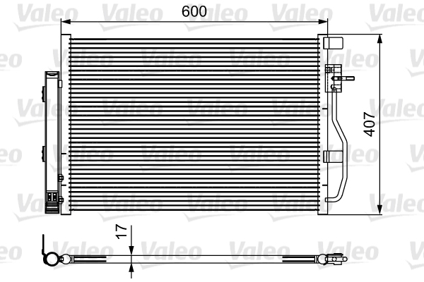 VALEO Kondensator, Klimaanlage 814478 für Opel CHEVROLET Image