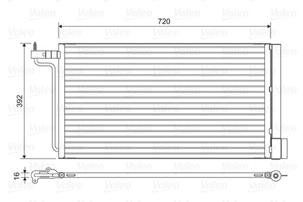 VALEO Kondensator, Klimaanlage 814177 für Ford (CHANGAN) Image