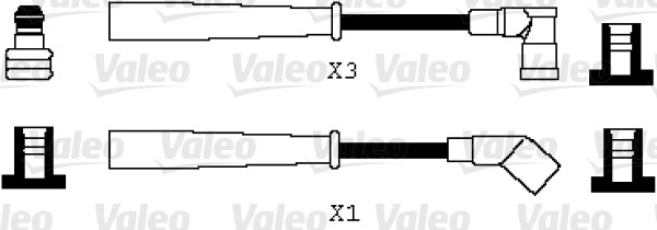 VALEO Zündleitungssatz 346066 für MAZDA Subaru