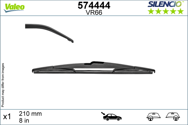 VALEO Wischblatt 574444 hinten für Citroën