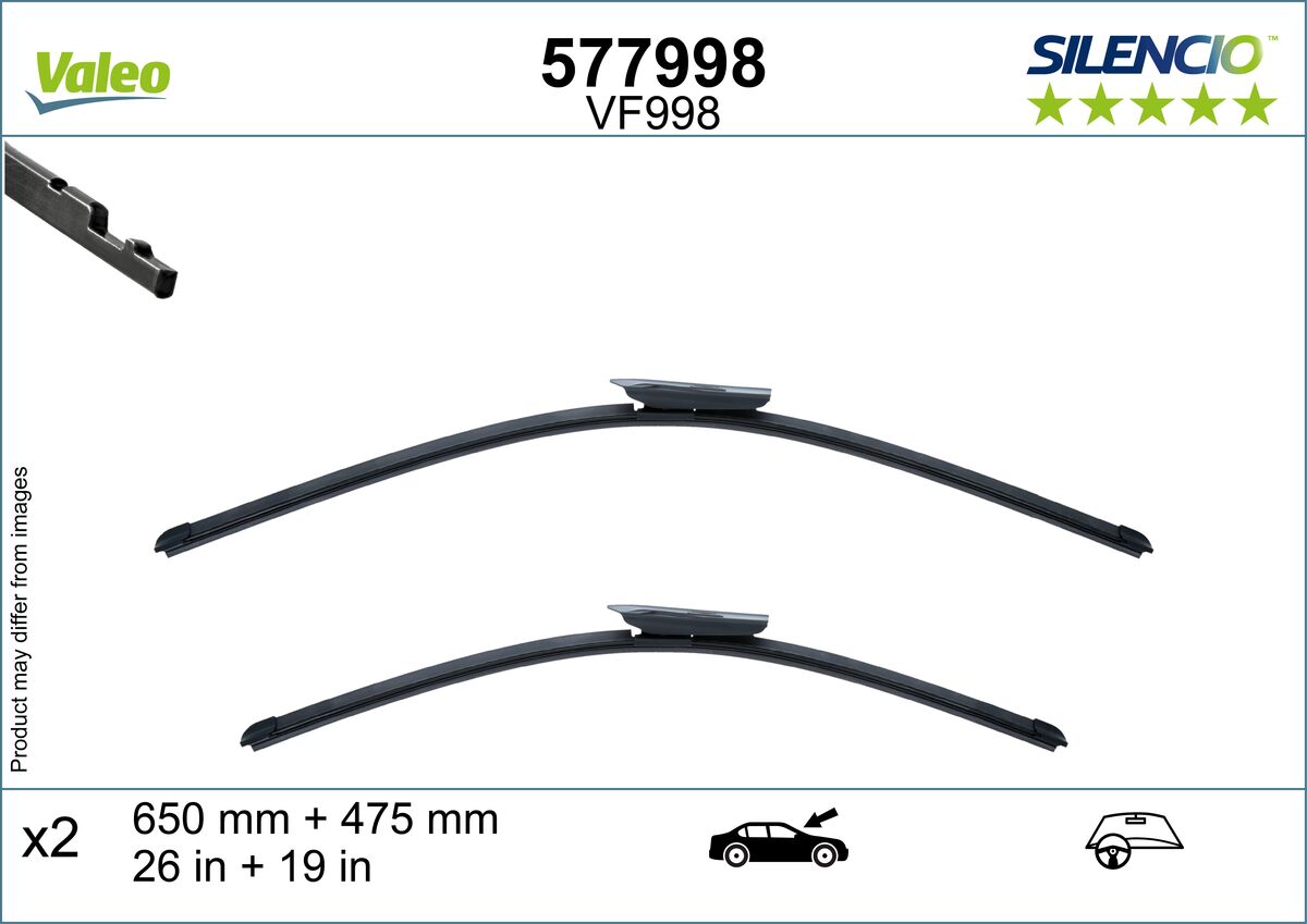 VALEO Wischblatt 577998 vorne für Mercedes Audi