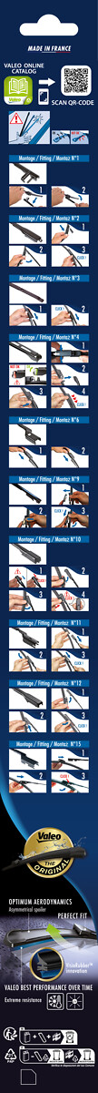 VALEO Wischblatt 577706 vorne für MG