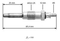 VALEO Glhkerze, Art.-Nr. 345107