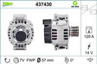 VALEO Generator "VALEO RE-GEN REMANUFACTURED" f&uuml;r MERCEDES-BENZ C-KLASSE T-Model (S203), Art.-Nr. 437430