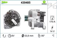 VALEO Generator "VALEO ORIGINS NEW", Art.-Nr. 439485