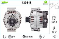 VALEO Generator "VALEO ORIGINS NEW", Art.-Nr. 439818
