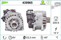 VALEO Startergenerator "VALEO ORIGINS NEW STOP&START", Art.-Nr. 439965