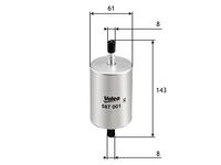 VALEO Kraftstofffilter f&uuml;r PEUGEOT 208 I (CA_, CC_), Art.-Nr. 587001