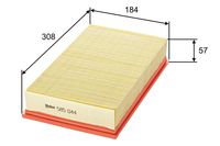 VALEO Luftfilter, Art.-Nr. 585044