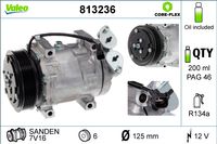 VALEO Kompressor, Klimaanlage "VALEO CORE-FLEX", Art.-Nr. 813236