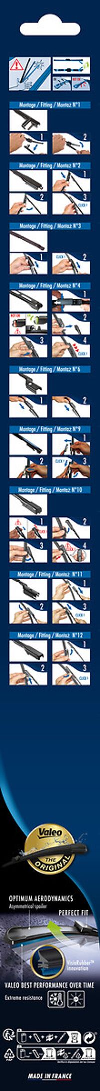 VALEO Wischblatt "SILENCIO FLAT BLADE SET", Art.-Nr. 577722