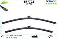 VALEO Wischblatt "SILENCIO FLAT BLADE SET", Art.-Nr. 577722