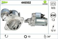 VALEO Starter "VALEO ORIGINS NEW", Art.-Nr. 446502