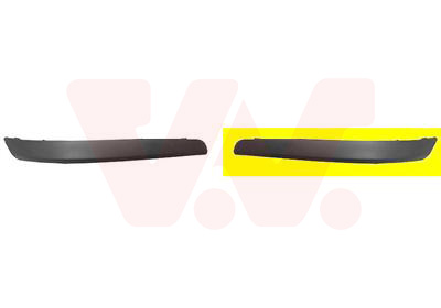Van Wezel Zier-/Schutzleiste, Stoßfänger 3745552 Hinten Rechts Schwarz Für Opel 1404787 13155662