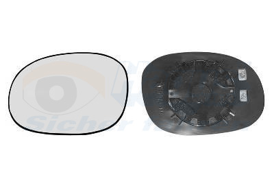 VAN WEZEL Spiegelglas, Außenspiegel * HAGUS 4028838 rechts für Peugeot Citroën/Peugeot