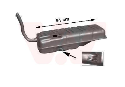 VAN WEZEL Kraftstoffbehälter 5820081 für VW