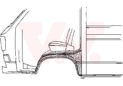 VAN WEZEL Kotflügel 5870155 vorne links