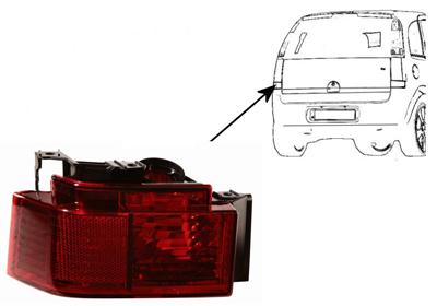 VAN WEZEL Nebelschlussleuchte 3782927 links für Opel