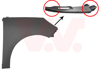 VAN WEZEL Kotflügel 4380658 vorne rechts für RENAULT