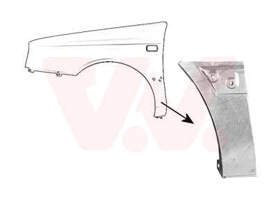 VAN WEZEL Kotflügel 5883155 unten