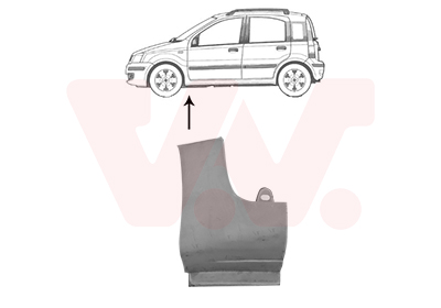 VAN WEZEL Kotflügel 1709155 unten