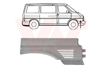 VAN WEZEL Kotflügel 5874154 vorne rechts
