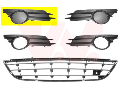 VAN WEZEL Lüftungsgitter, Stoßfänger ** Equipart 3750592 vorne rechts für Opel