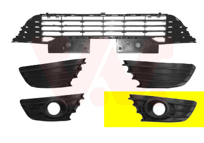 VAN WEZEL Lüftungsgitter, Stoßfänger 0970593 vorne links für Citroën