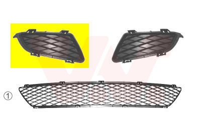 VAN WEZEL Lüftungsgitter, Stoßfänger 2754592 vorne rechts für MAZDA