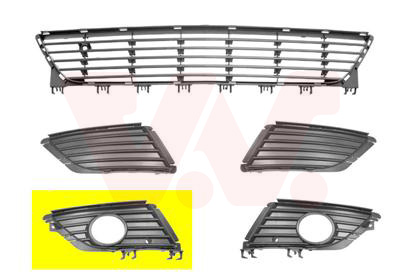 VAN WEZEL Lüftungsgitter, Stoßfänger ** Equipart 3779594 vorne rechts für Opel