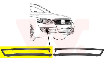 VAN WEZEL Zier-/Schutzleiste, Stoßfänger 5839582 vorne rechts für VW