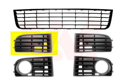 VAN WEZEL Lüftungsgitter, Stoßfänger ** Equipart 5894592 vorne rechts für VW