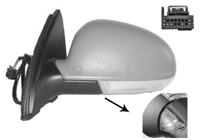 VAN WEZEL Außenspiegel * HAGUS 5886818 rechts 16-polig für VW 1K0857522Q 5M0857522F 3C0945292