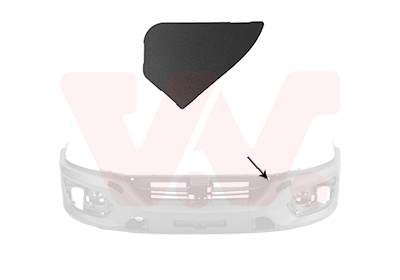 VAN WEZEL Blende, Stoßfänger 2818585 vorne links für Iveco