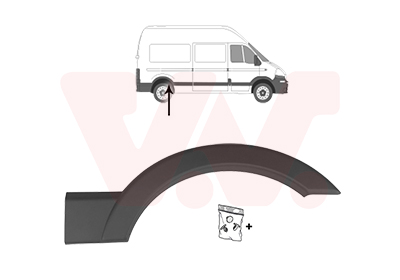 VAN WEZEL Verbreiterung, Kotflügel 4388524 hinten rechts für Opel NISSAN RENAULT