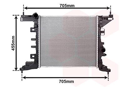 VAN WEZEL 37002568 Kühler für Motorkühlung Motorkühler Autokühler für Opel - Bild 4