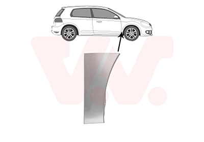 VAN WEZEL Kotflügel 5863156 unten