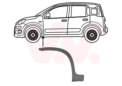 VAN WEZEL Verbreiterung, Kotflügel 1613521 vorne links für Fiat