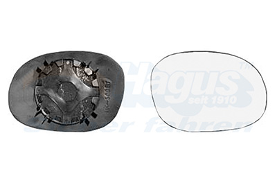 VAN WEZEL Spiegelglas, Außenspiegel * HAGUS 0925832 rechts für Citroën/Peugeot