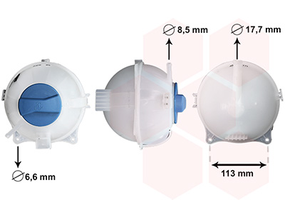 VAN WEZEL Ausgleichsbehälter, Kühlmittel 5801e001 für VW