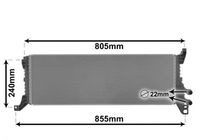 VAN WEZEL Niedertemperaturk�hler, Ladeluftk�hler, Art.-Nr. 58012723