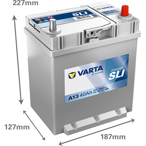 VARTA Starterbatterie DYNAMIC SLI 12 V, 40 Ah, 330 A 540125033k262 12V 68Ah 330A für HYUNDAI DODGE