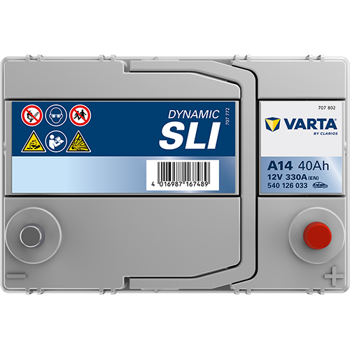 VARTA Starterbatterie DYNAMIC SLI 12 V, 40 Ah, 330 A 540126033k262 12V 68Ah 330A für Ford CHEVROLET HYUNDAI Citroën TOYOTA Suzuki HONDA MAZDA Subaru